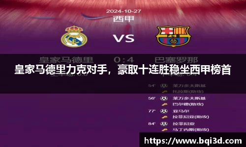 皇家马德里力克对手，豪取十连胜稳坐西甲榜首